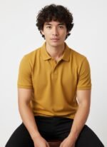 Men polo collar slim fit