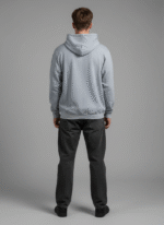 Cotton Fleece Grey Hoodie | Soft, Breathable & Warm Winter Outfit - Image 4