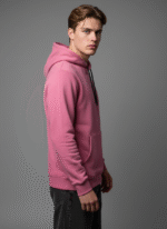 Cotton Fleece Onion Pink Hoodie | Soft, Breathable & Warm Winter Outfit - Image 4