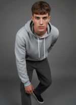 Cotton Fleece Grey Hoodie | Soft, Breathable & Warm Winter Outfit - Image 7