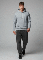 Cotton Fleece Grey Hoodie | Soft, Breathable & Warm Winter Outfit - Image 6