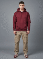Cotton Fleece Wine Hoodie | Soft, Breathable & Warm Winter Outfit - Image 2