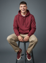 Cotton Fleece Wine Hoodie | Soft, Breathable & Warm Winter Outfit