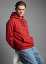 Cotton Fleece Red Hoodie | Soft, Breathable & Warm Winter Outfit