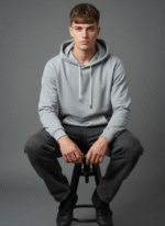 Cotton Fleece Grey Hoodie | Soft, Breathable & Warm Winter Outfit - Image 5