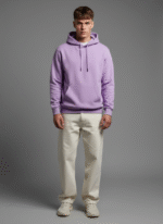 Cotton Fleece Lavender Hoodie | Soft, Breathable & Warm Winter Outfit - Image 2