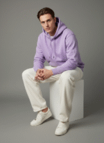 Cotton Fleece Lavender Hoodie | Soft, Breathable & Warm Winter Outfit