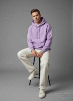 Cotton Fleece Lavender Hoodie | Soft, Breathable & Warm Winter Outfit - Image 7