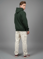 Cotton Fleece Olive Hoodie | Soft, Breathable & Warm Winter Outfit - Image 3
