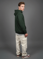 Cotton Fleece Olive Hoodie | Soft, Breathable & Warm Winter Outfit - Image 4