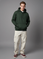 Cotton Fleece Olive Hoodie | Soft, Breathable & Warm Winter Outfit - Image 5