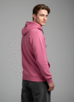 Cotton Fleece Onion Pink Hoodie | Soft, Breathable & Warm Winter Outfit - Image 5
