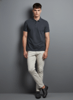 Clothbyte Signature Charcoal Polo for Men