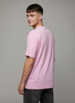 Premium Oversized Round Neck Pink T shirt - Image 3