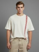 Oversized Off white - star fire - printed t shirt