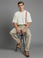 Oversized Off white - star fire - printed t shirt - Image 3