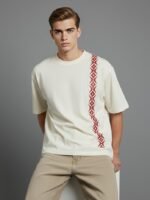 Oversized Off white - star fire - printed t shirt - Image 2