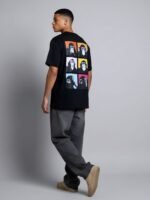 Men Oversized Graphic Printed T-Shirt | Back Print Casual Streetwear Tee - Image 3