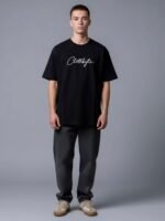 Men Oversized Graphic Printed T-Shirt | Back Print Casual Streetwear Tee - Image 4