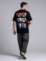 Men Oversized Graphic Printed T-Shirt | Back Print Casual Streetwear Tee