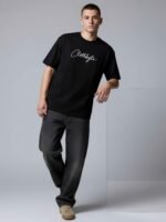 Men Oversized Graphic Printed T-Shirt | Back Print Casual Streetwear Tee - Image 2