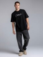 Men Oversized Graphic Printed T-Shirt | Back Print Casual Streetwear Tee - Image 10