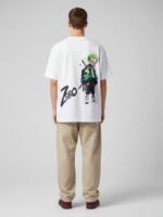 Men Oversized Anime Graphic Back Print Round Neck Cotton T-Shirt - Image 6