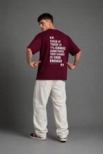 Men Oversized Typography Printed T-Shirt - Image 8