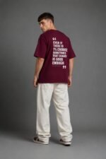 Men Oversized Typography Printed T-Shirt - Image 7