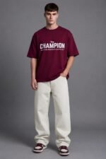 Men Oversized Typography Printed T-Shirt - Image 4