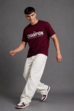 Men Regular Fit Typography Printed T-Shirt - Image 2