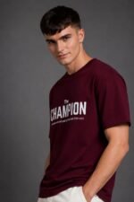 Men Regular Fit Typography Printed T-Shirt - Image 3