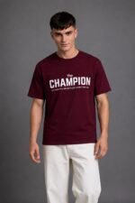 Men Regular Fit Typography Printed T-Shirt - Image 4