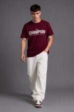 Men Regular Fit Typography Printed T-Shirt - Image 6